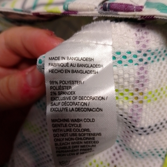 Izod men neon green and purple golf shorts size 38 - Picture 5 of 8